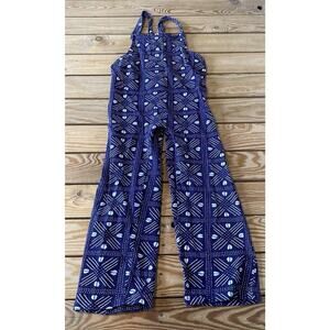 Ade + Ayo Patterned Overalls Size Small Girl’s Purple